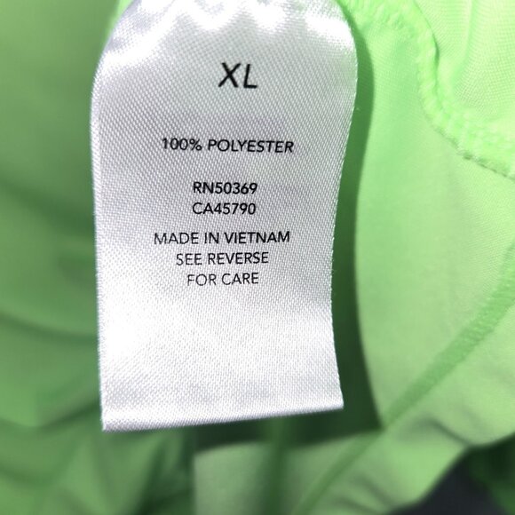 Spalding Neon Green Athletic Long Sleeve Top Speed-Dri XL Activewear Thumb Holes - Picture 5 of 9